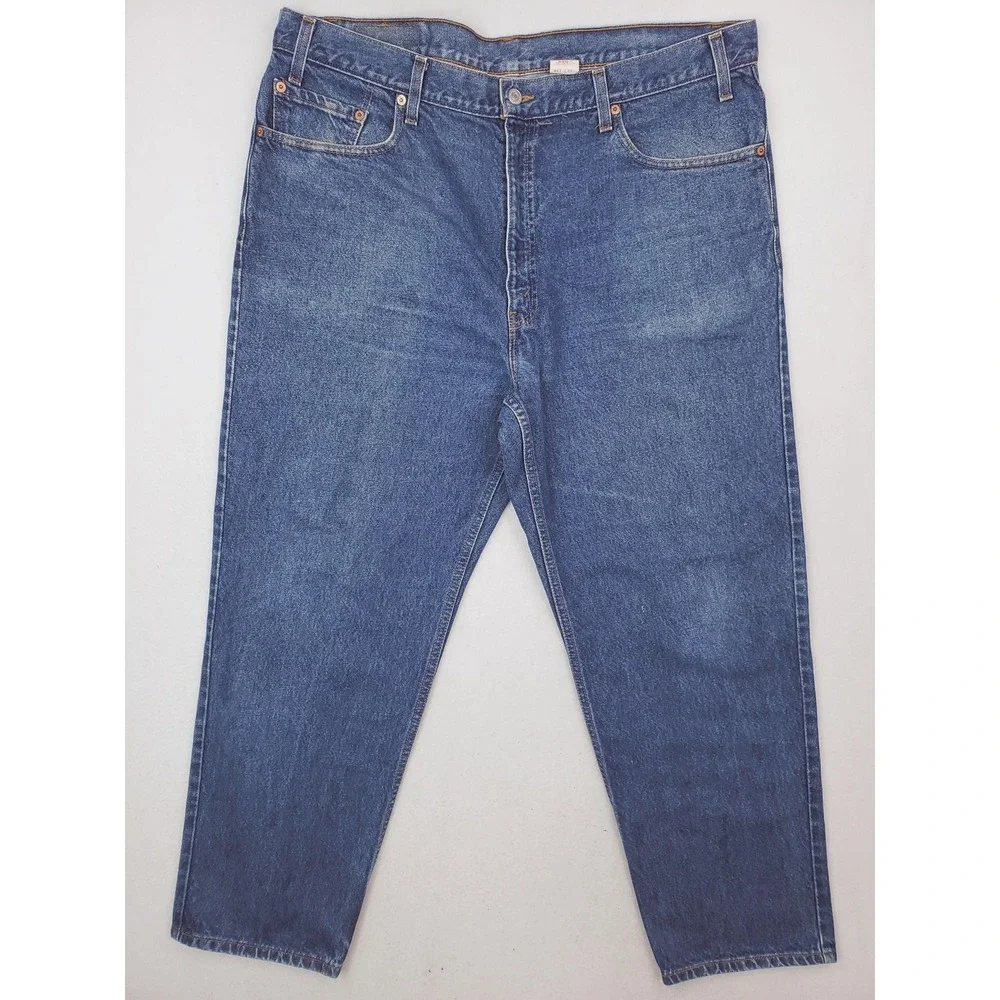 Vintage Levis 550 Jeans Mens 42x30 Blue Relaxed Fit Tapered Leg Denim Pants 1999